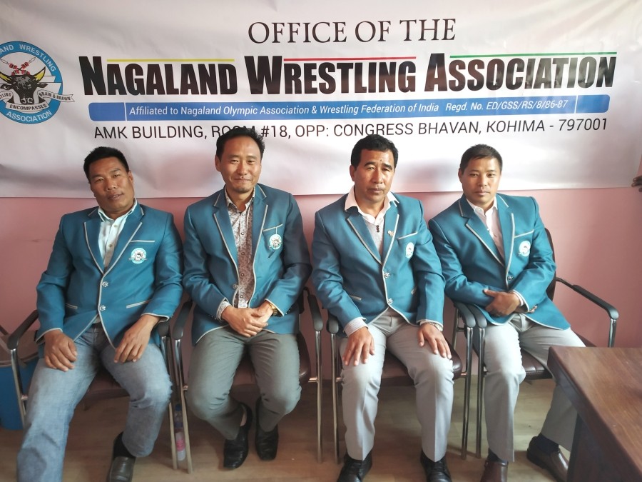 NWA officials during press conference held in Kohima on February 3. (Morung Photo)